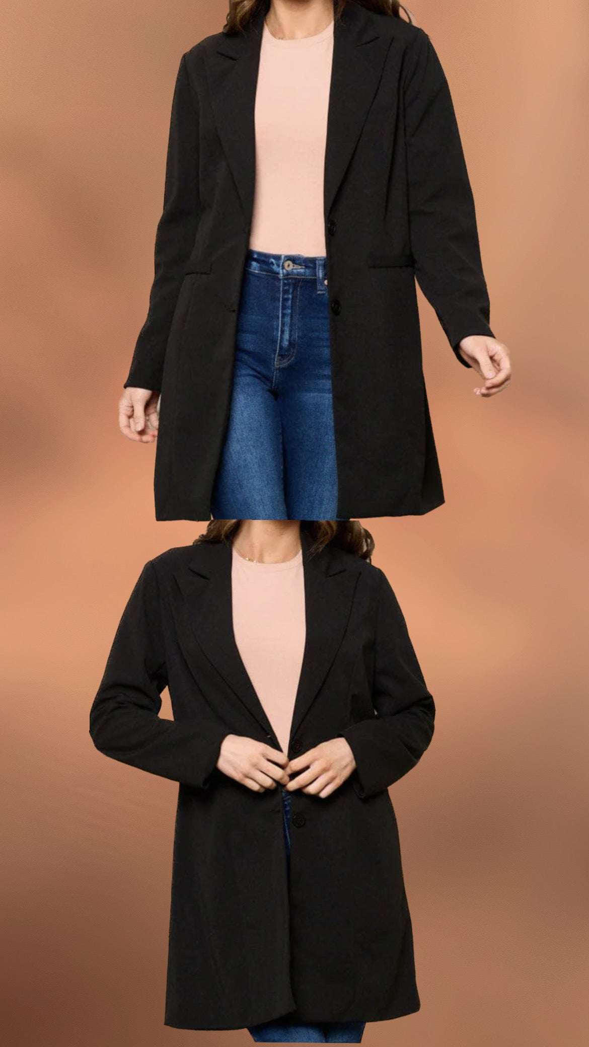 Blazer Trench Style Coat