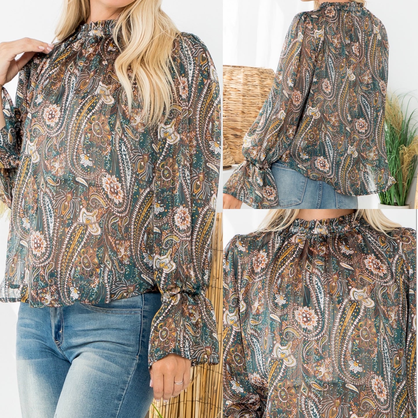 Paisley Blouse Multi Color