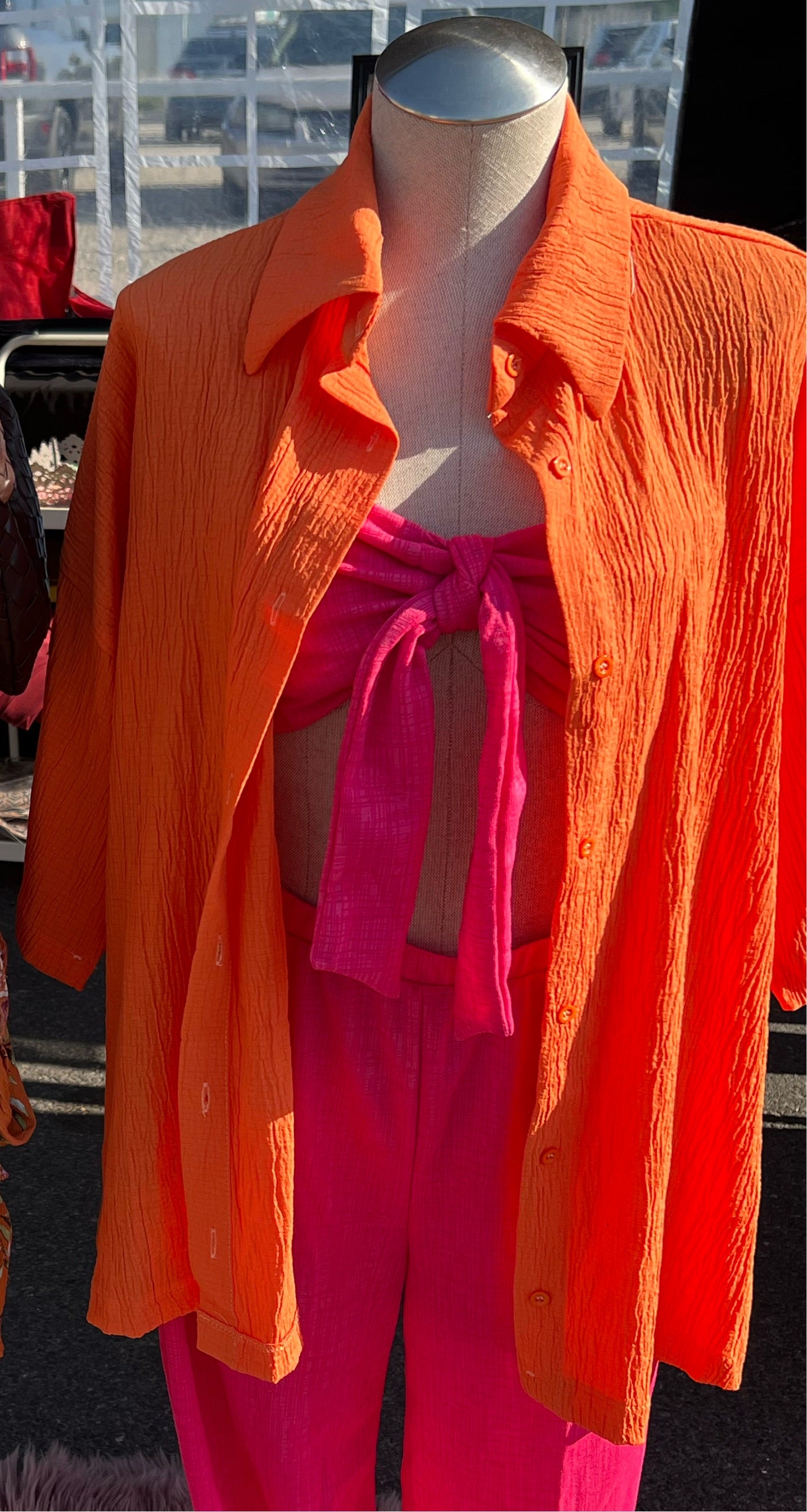 Orange Oversized Top