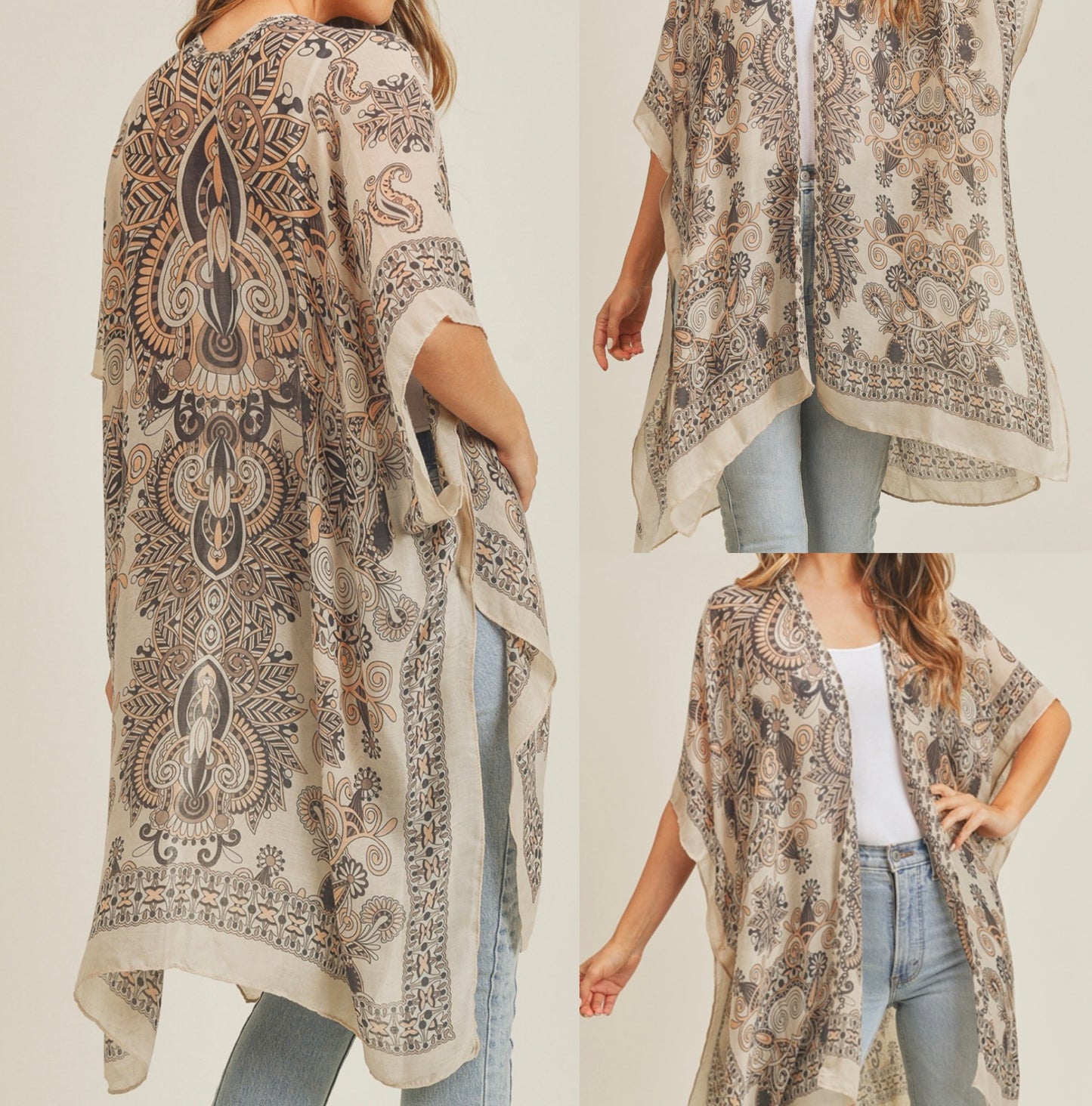 Bohemian Print Kimono