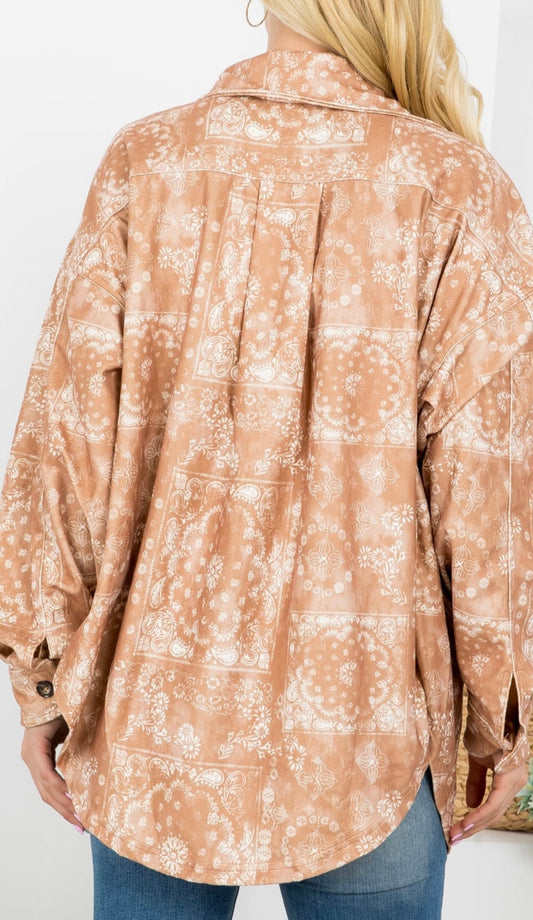 Paisley Oversized Flannel