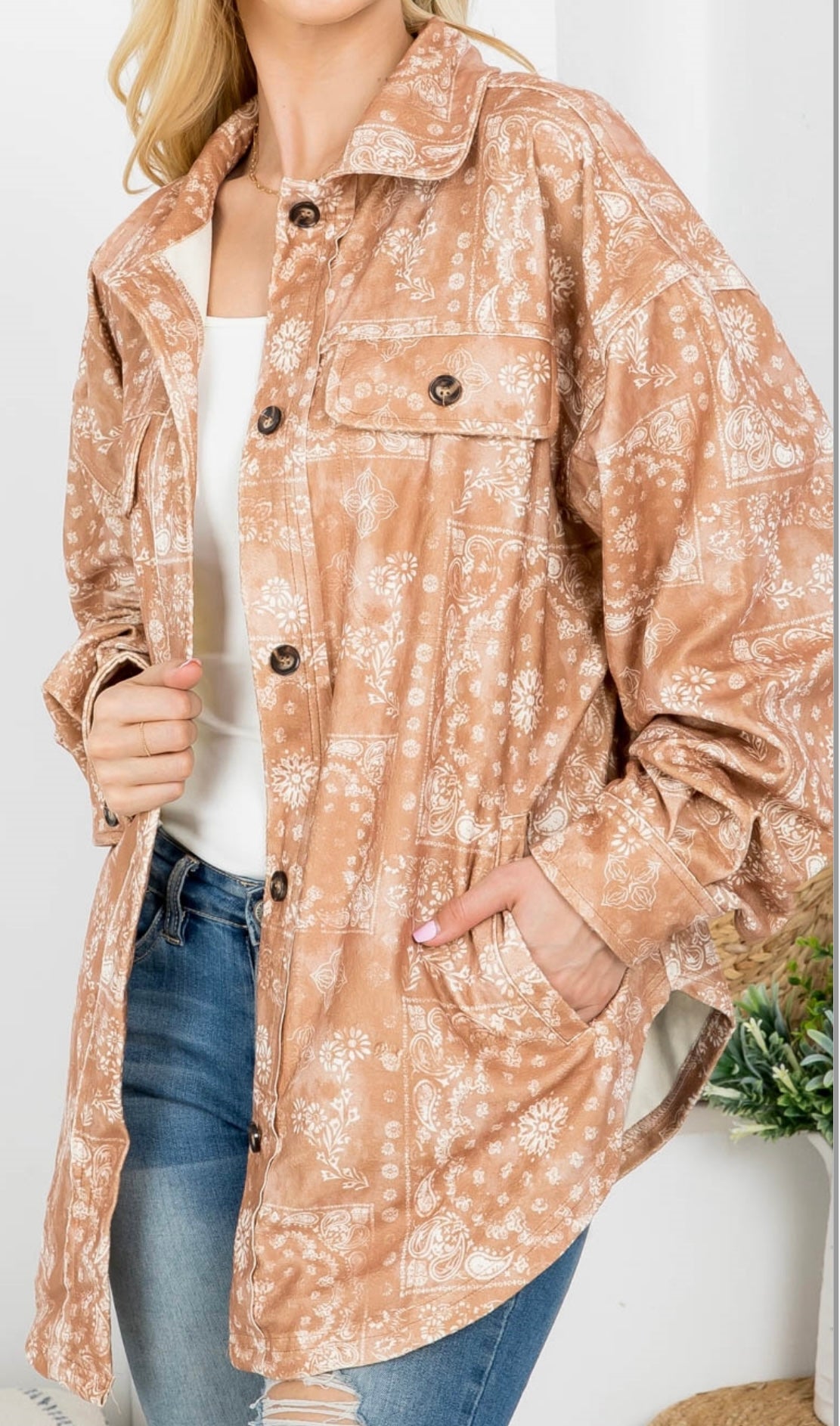 Paisley Oversized Flannel