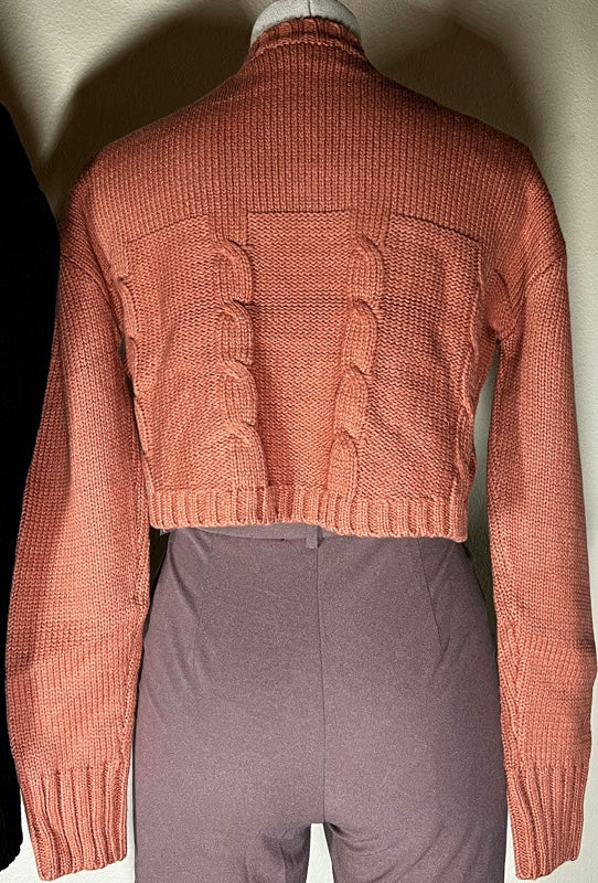 Teddy Cropped Sweater Set