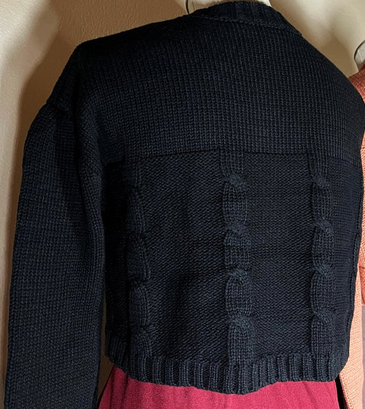 Teddy Cropped Sweater Set