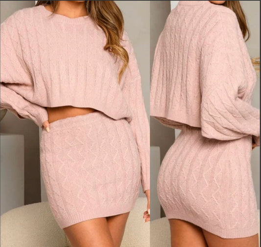 Blush Knitted Set