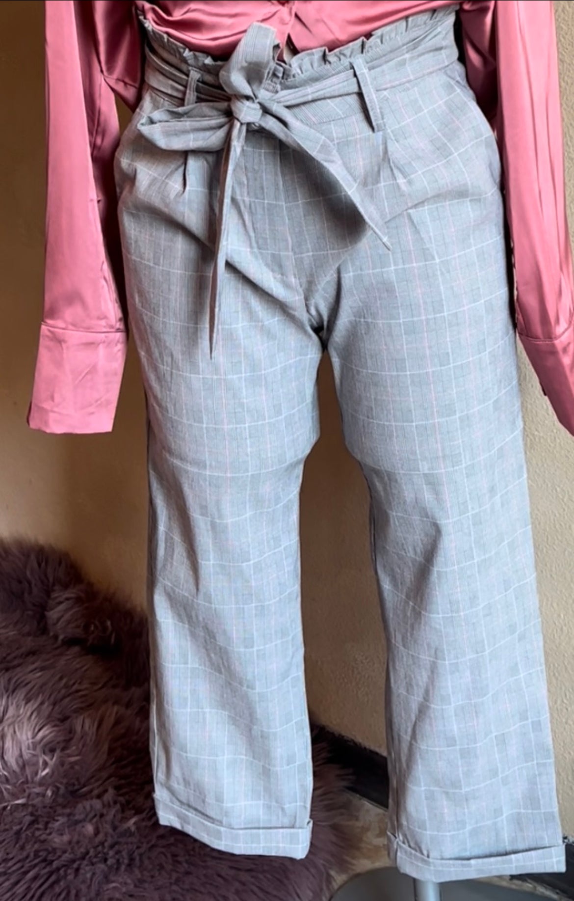 Gray Slacks/Capri Pants