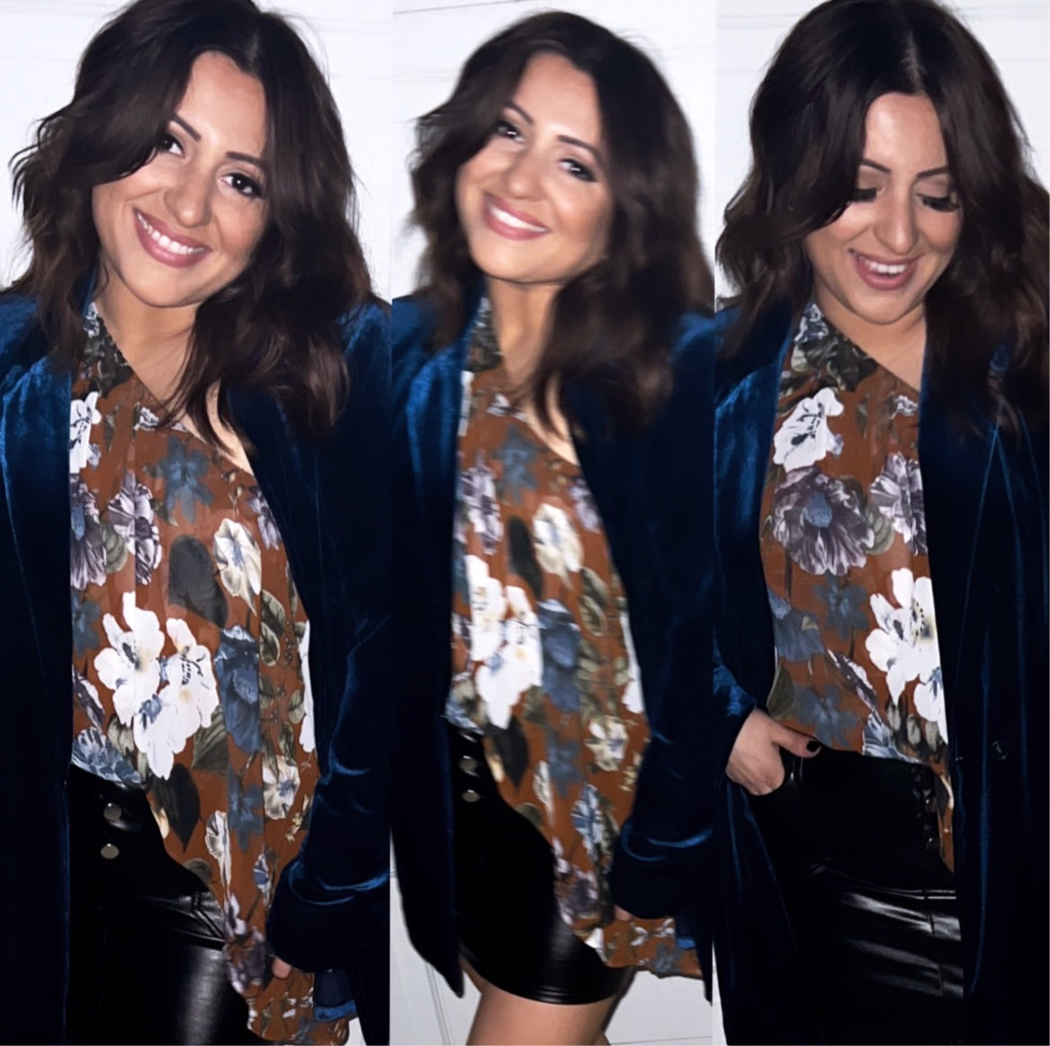 Floral One Shoulder Blouse