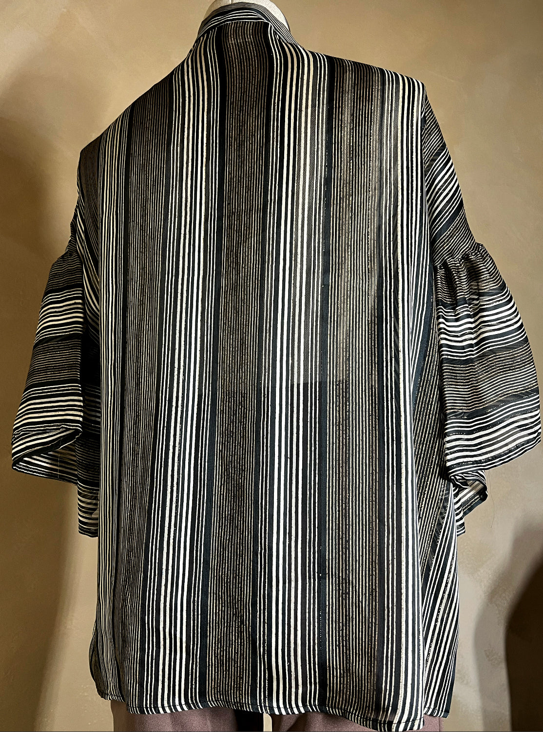 Sheer Striped Blouse