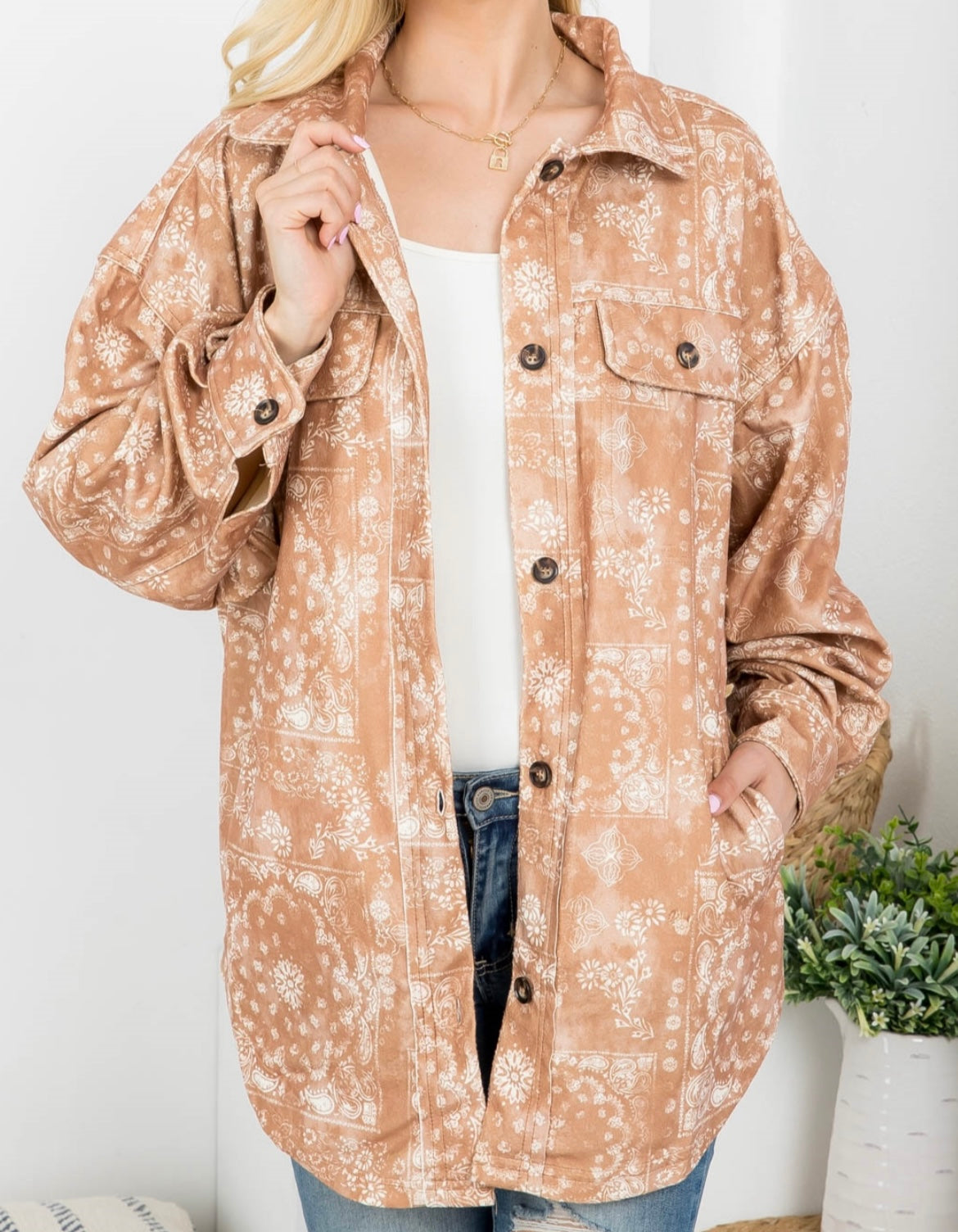Paisley Oversized Flannel