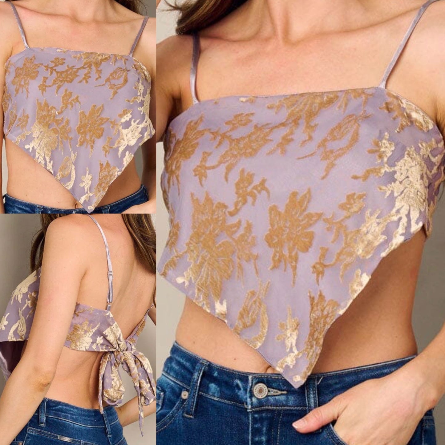 Bandana Suede top