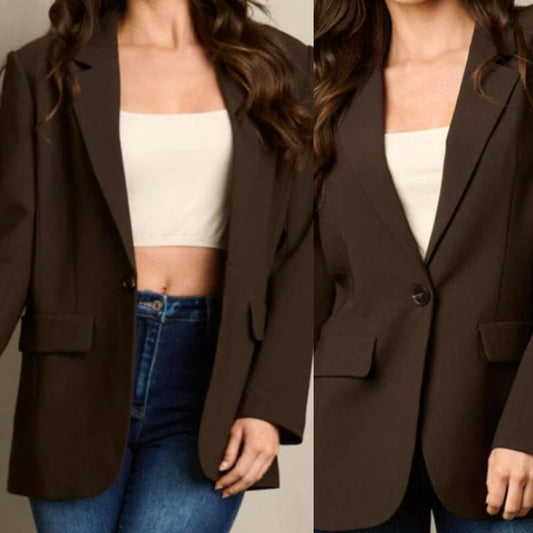 Brown Dressy Blazer