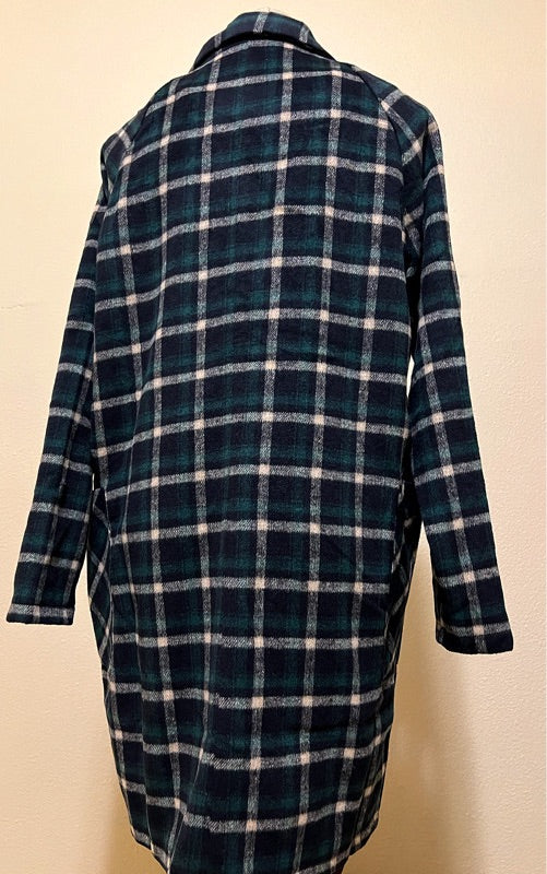 Plaid Trench Coat