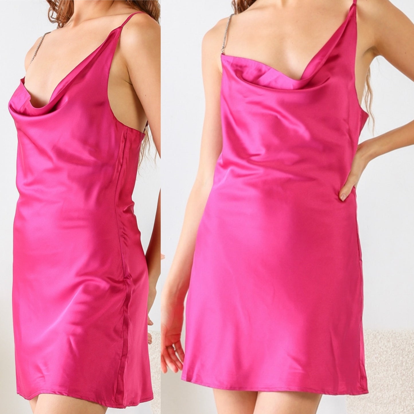 Fuchsia Silk Dress
